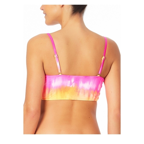 No Boundaries NWT Bunny Tie Longline Pullover Bright Tie Dye Swim Top 739 - Picture 4 of 6